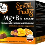 Смарт Фрутс Магний+Витамин В6 Smart, пастилки жевательные